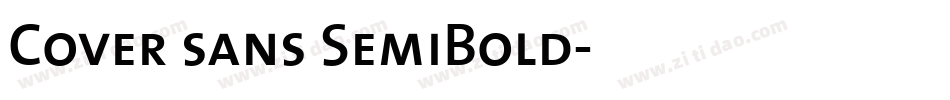 Cover sans SemiBold字体转换